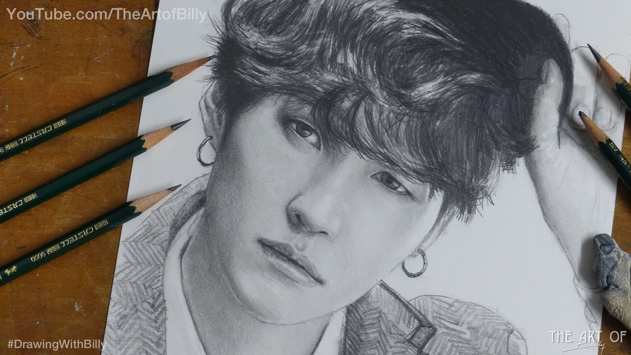 Buy Sketch Print Airport Min Yoongi / BTS Suga A4 Online in India - Etsy