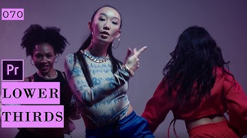 How to add Lower Thirds to your videos with Premiere Pro