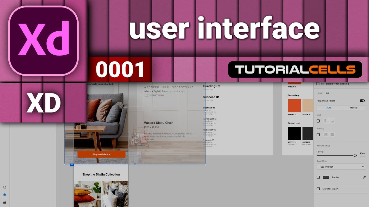 0001. intro user interface & workflow in adobe XD - YouTube