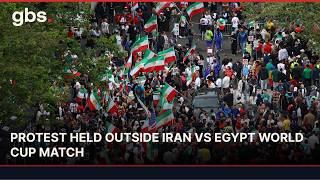 “The World Is Watching”: Protesters Rally Outside Iran's World Cup Match in Seattle | AC1W screenshot 2