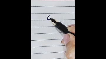 Cursive letter E formation with fountain pen#calligraphy #abcd #cursive #handwriting ##ytshorts
