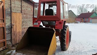 Т-25 и чистка снега трактором первый раз за 5 лет.