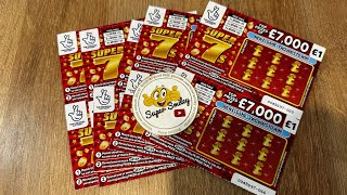 🔴 Super 7s Scratch Cards 🔴 #scratchcards #nationallottery
