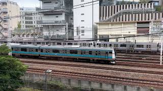 【フリー動画】まもなく引退（廃車）の横須賀線E217系が活躍して走行するシーン
