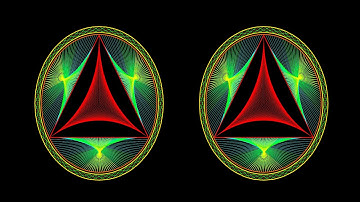 3D Triangle In Circle, Asymmetrical Morph