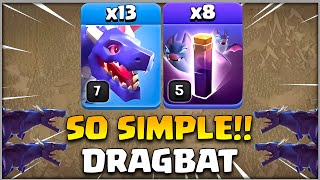 13 Dragon + 8 Bat Spell TH12 Simple War Attack Strategy in Clash of Clans