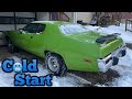 Classic Muscle Car Cold Start - 1973 Plymouth Satellite / Roadrunner