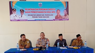 PELANTIKAN&PERESMIAN BPD (Badan Permusawartan Desa)KEC LABUAN PANDEGLANG