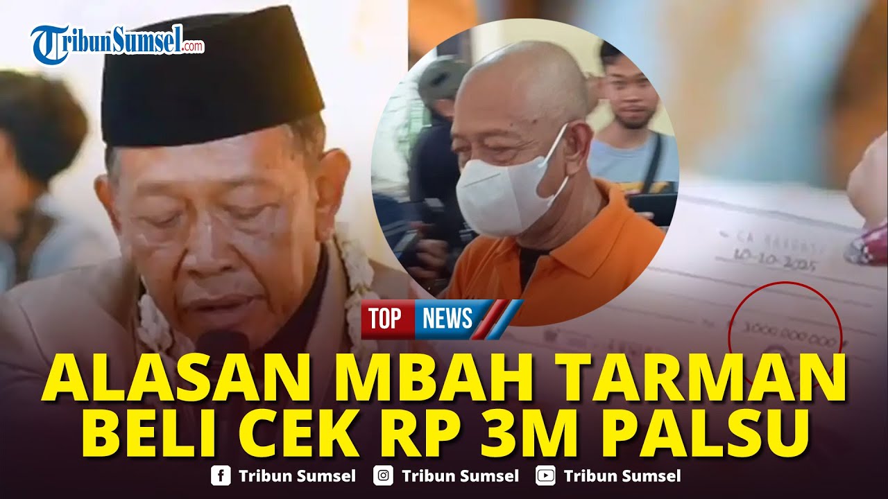 🔴Alasan Beri Mahar Cek Rp 3 Miliar Palsu Terungkap, Mbah Tarman: Ingin Terlihat Pantas