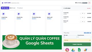 Manage sales, revenue, and expenses for your coffee shop using Google Sheets – Apps Script