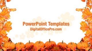 Pumpkins PowerPoint Template Backgrounds - DigitalOfficePro
