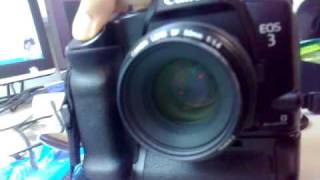 Canon EOS 3 + PB-E2