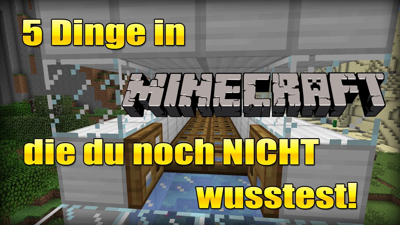 Minecraft 5 Dinge Die Du Noch Nicht Wusstest 5 Dinge in Minecraft die du noch NICHT wusstest! #03 - YouTube