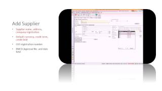 Sage 50 - Add Supplier