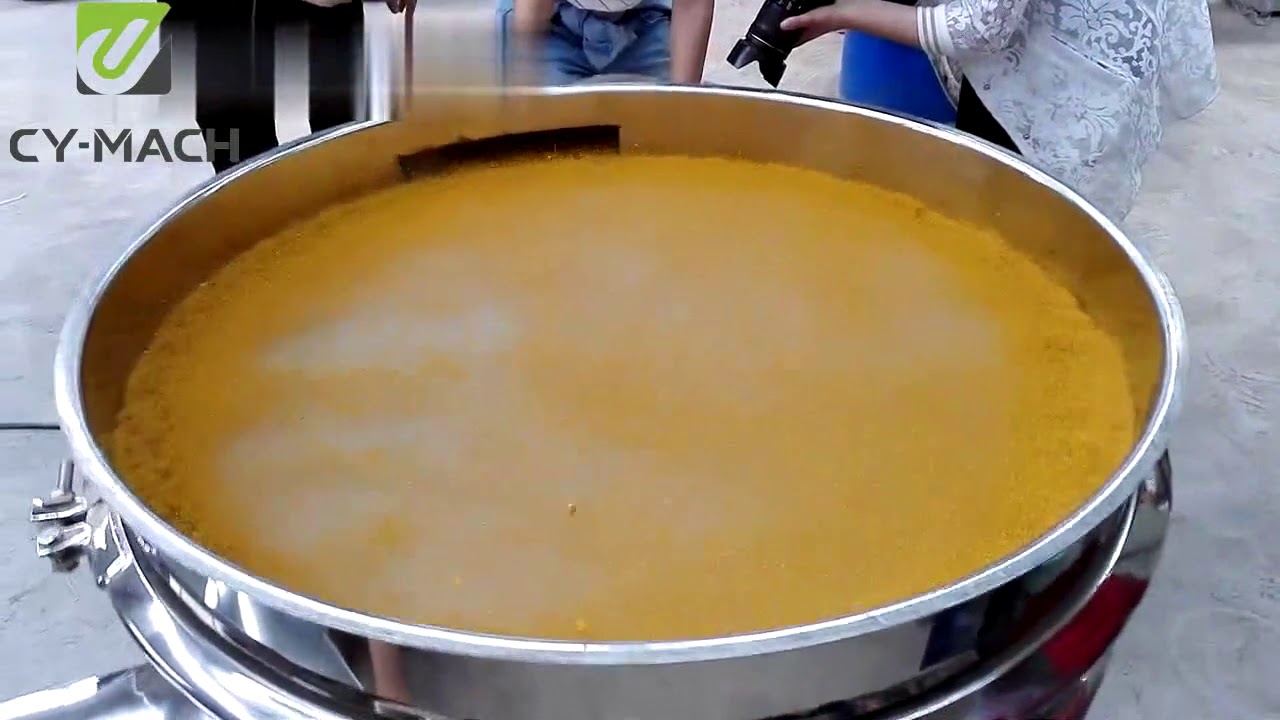 Powder Particle Separation Using Round Vibration Sifter