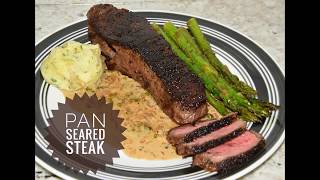 Easy way to cook steak - how a in skillet pan seared doesn't get much
easier than this. the brandy cream sauce was great compliment t...