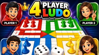 🎲 4 players LUDO GAME play 😀 Lots of fun..//Who is the 1st?🏆🤔#viral #ludogame @MrBeastGaming  screenshot 4