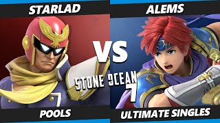 Stone Ocean 7 - Starlad (Captain Falcon) Vs. Alems (Roy) SSBU Ultimate Tournament