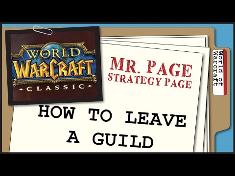 ギルドを離れる方法-Worldof Warcraft Classic