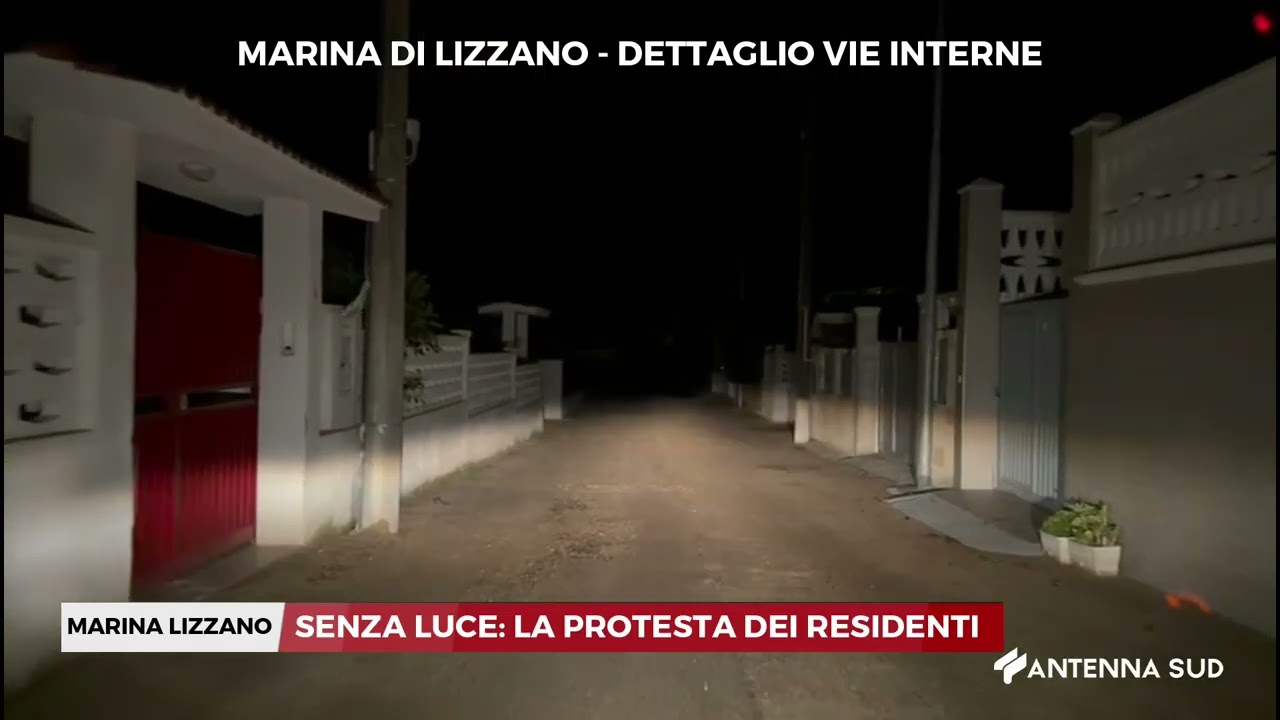 23 NOVEMBRE 2025   MARINA LIZZANO    SENZA LUCE, LA PROTESTA DEI RESIDENTI