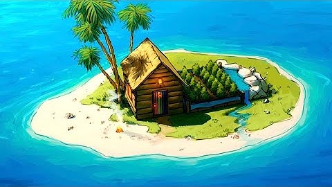 Ik bouwde op een gestrand eiland in Survival Rust...