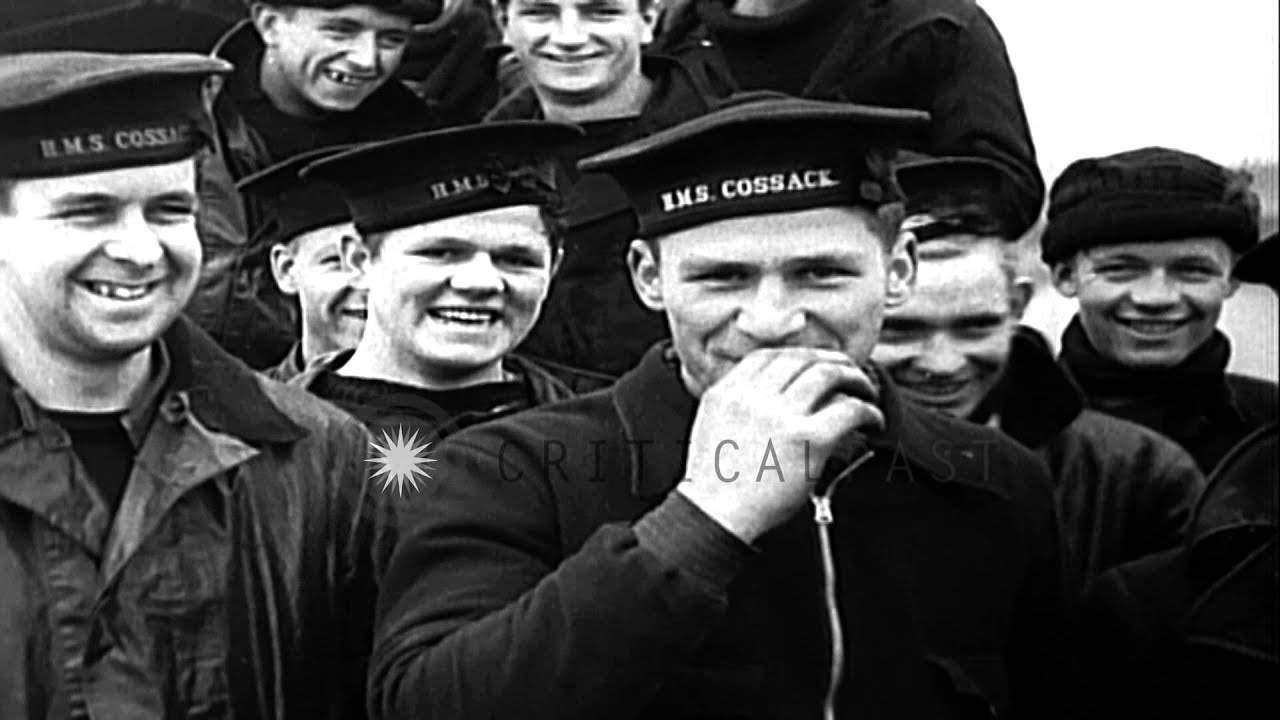 Destroyer Cossack underway to aid the Dutch in Holland during German invasion in ...HD Stock Footage