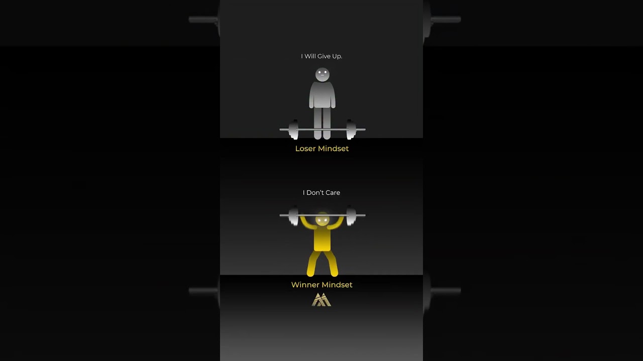Winner mindset vs loser mindset 