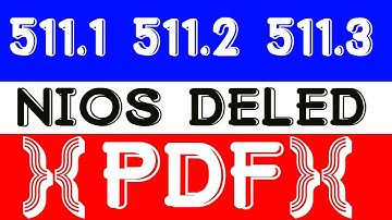 school based activities (SBA) 511.1, 511.2, 511.3 {PDF File} Nios Deled