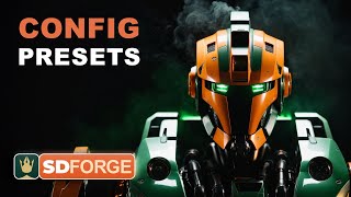 Quick Guide: Saving Custom Config Presets in Stable Diffusion Forge UI