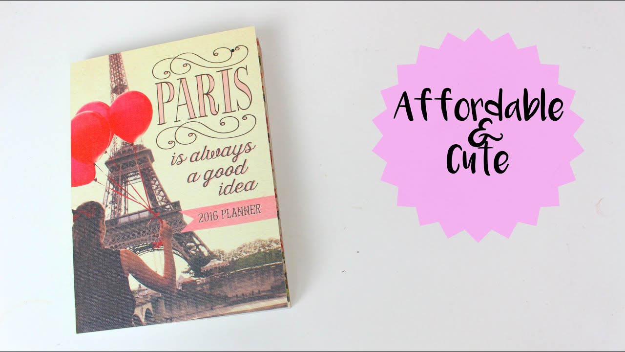 Cute Affordable Planner for 2016 YouTube