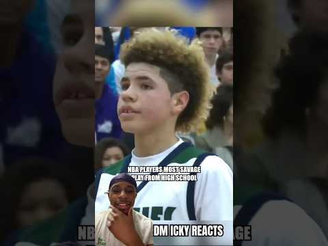 MOST SAVAGE plays from NBA players high school highlights!😱 #shorts #funny #reaction #subscribe