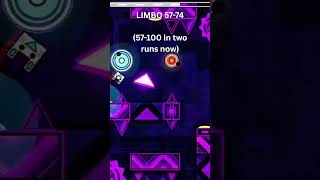 LIMBO Progress 57-74 (57-100 in two runs) #geometrydash #gd #limbo