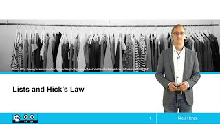 Lists and Hick's Law