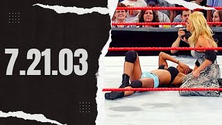 WWE Raw - 07.21.03 - Gail Kim & Trish Stratus vs Molly Holly & Victoria