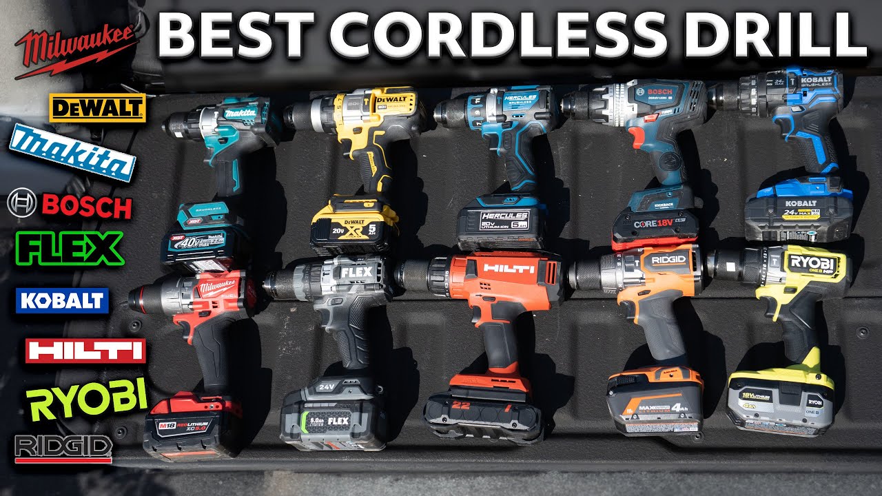 Best Cordless Drill? Milwaukee, DeWalt, Makita, Flex, Hercules 