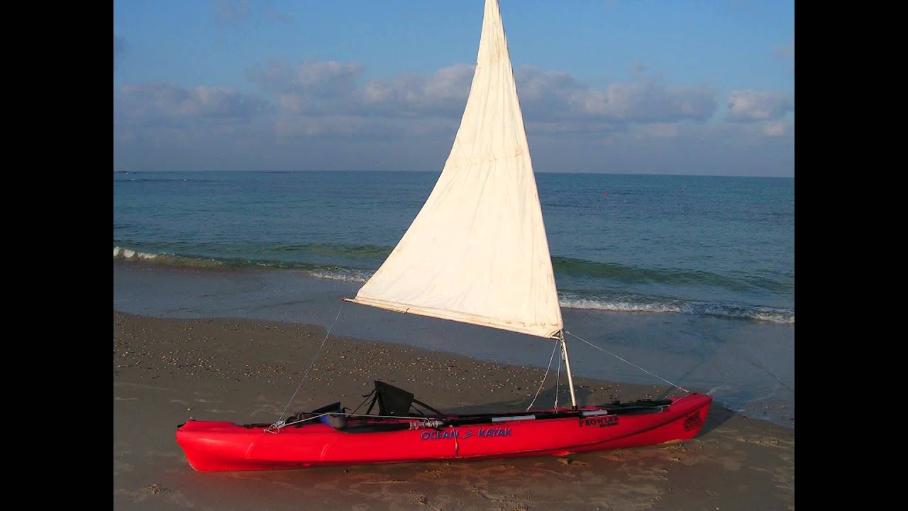 Ocean Kayak Big Game sailing . .mpg - YouTube