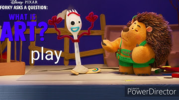 Forky asks a question what is art dvd menu
