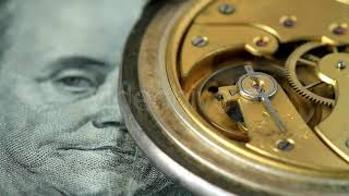 Dollar And The Old Pendulum Clock Loopable | Stock Footage - Envato elements