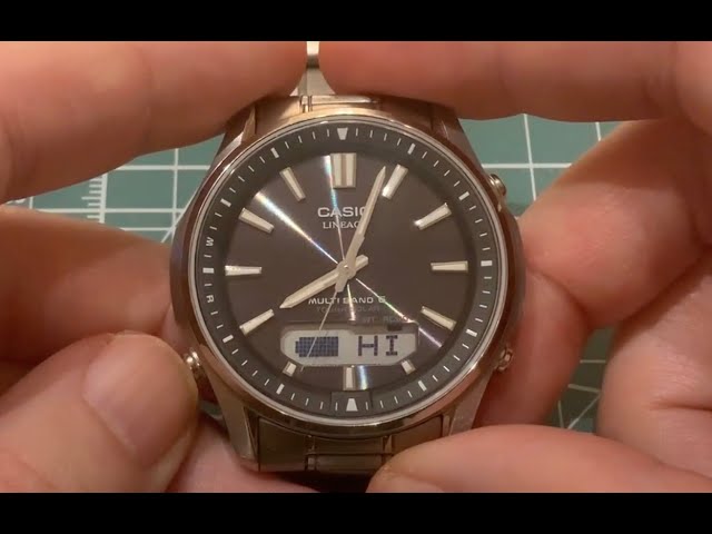 The titanium, solar powered, atomic radio controlled Casio Lineage  LCWM100TSE with sapphire crystal - YouTube