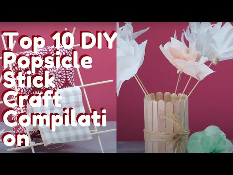 Top 10 DIY Popsicle Stick Craft Compilation || RED BALLOON MEDIA