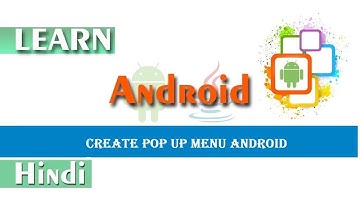 How to create PopUp Menu Android | 2020 | Android Studio