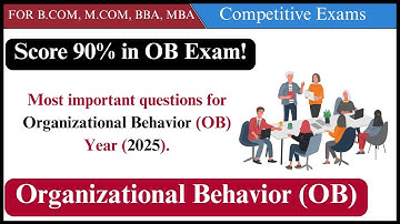 📚 Must-Know OB Questions for BBA 2nd Year | Score 90%+ in 2025 Exams!