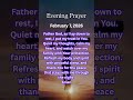 Tonight’s prayer