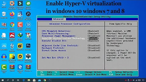 how to enable virtualization in windows 7, 10 || Enable Hyper-V In Bios