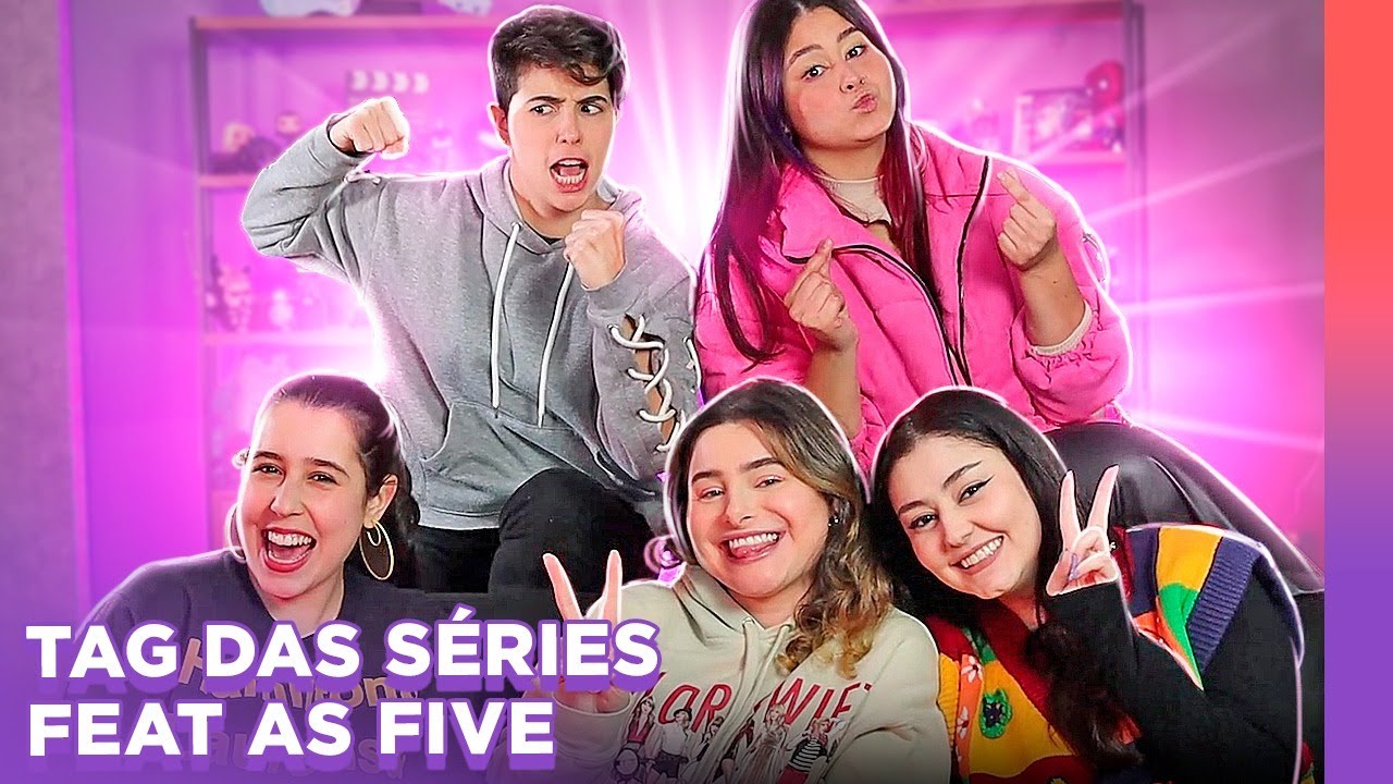 DESAFIO DAS SÉRIES COM JAZZB, THAISSA BALLUT, HEY GABS E MARI ARAUJO! Colab As Five | Alice Aquino