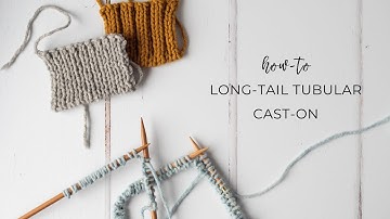 Hoe te breien: opzet met lange staart voor 1x1 boordsteek + 2x2 boordsteek, plat + rondbreien