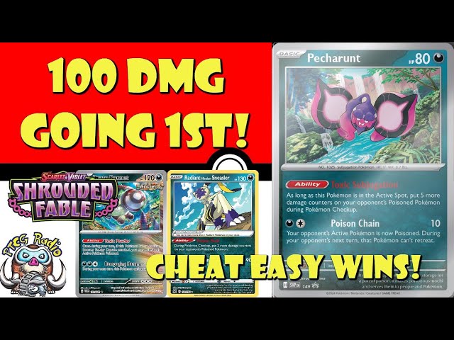 pecharunt pokemon tcg card PECHARUNT Black Star Promo Full Art Holo SVP139 – Atomic Void main image 1