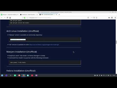 Instalar OBS Studio en Archlinux | Instalación de OBS Studio en Manjaro