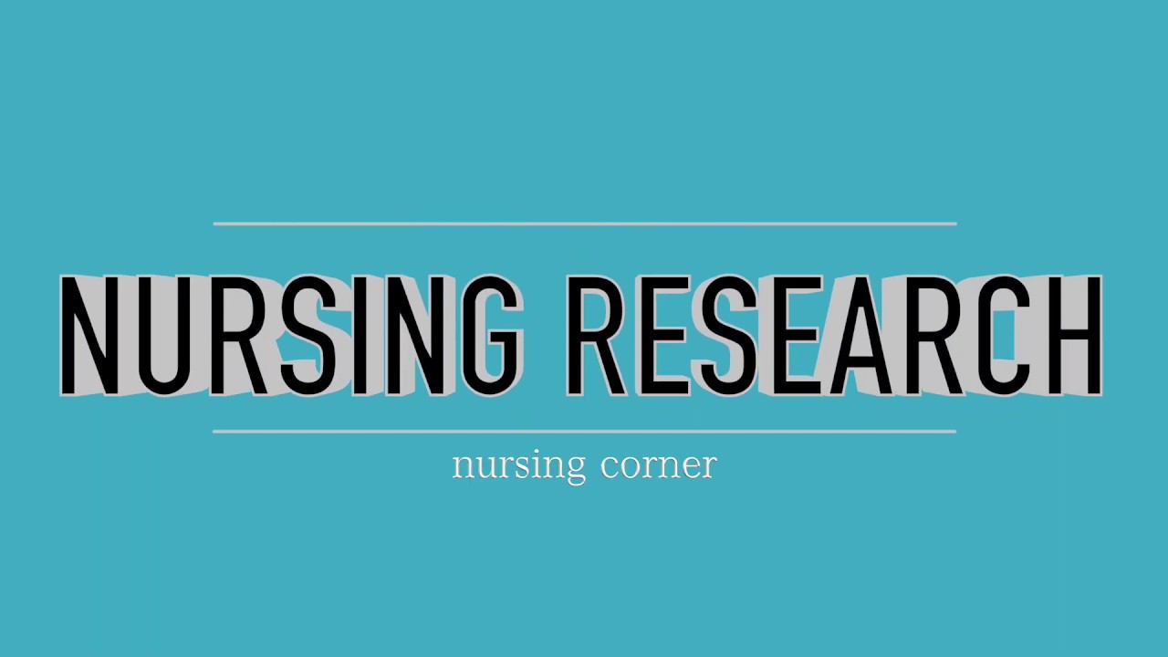quantitative research for nursing