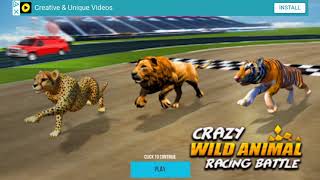 Crazy Wild Animal Racing Battle (mobile) JUST GAMEPLAY screenshot 5